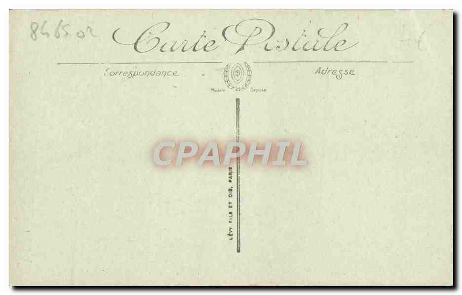 CPA Trouville Les villas et la plage — Verso