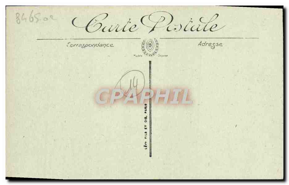 CPA Trouville Les villas et la plage — Rückseite