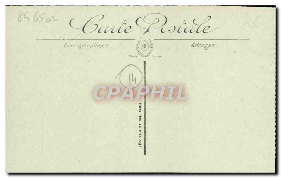 CPA Trouville Les villas et la plage — Verso