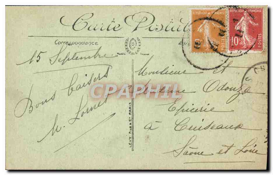CPA Trouville Les villas et la plage — Rückseite