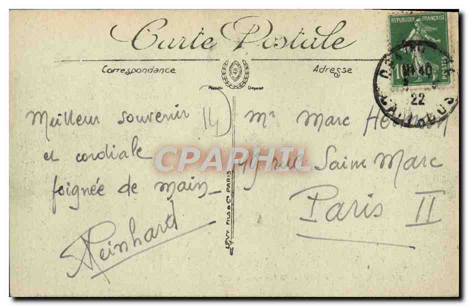 CPA Trouville Les villas et la plage — Rückseite