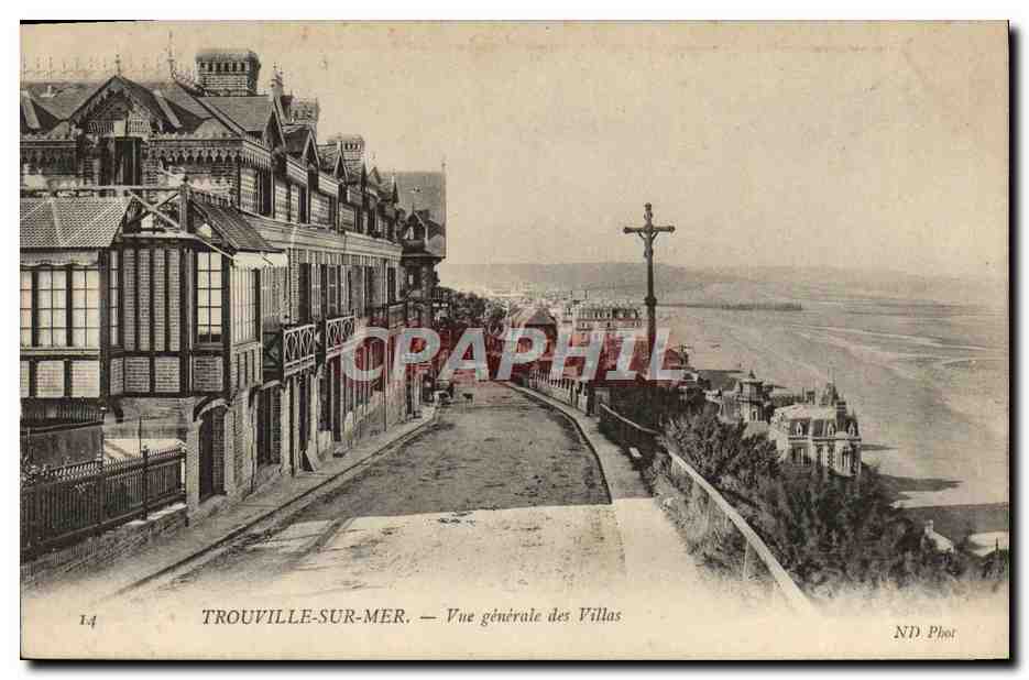 CPA Trouville Sur Mer Vue generale des villas