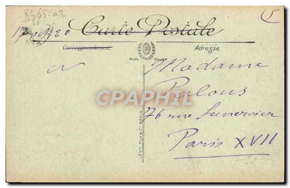 CPA Trouville vue generale sur Deauville — Rückseite