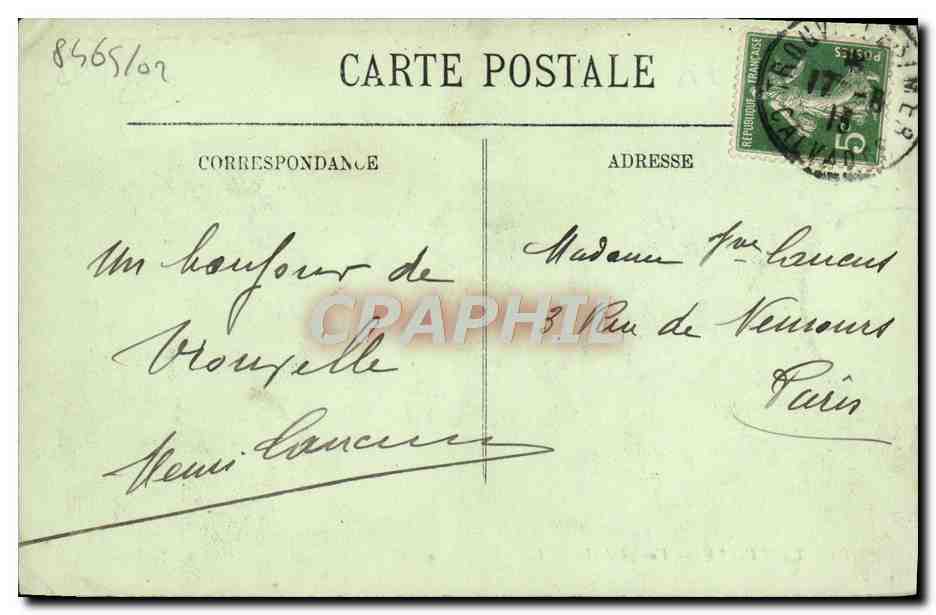 CPA Trouville vue generale — Rückseite