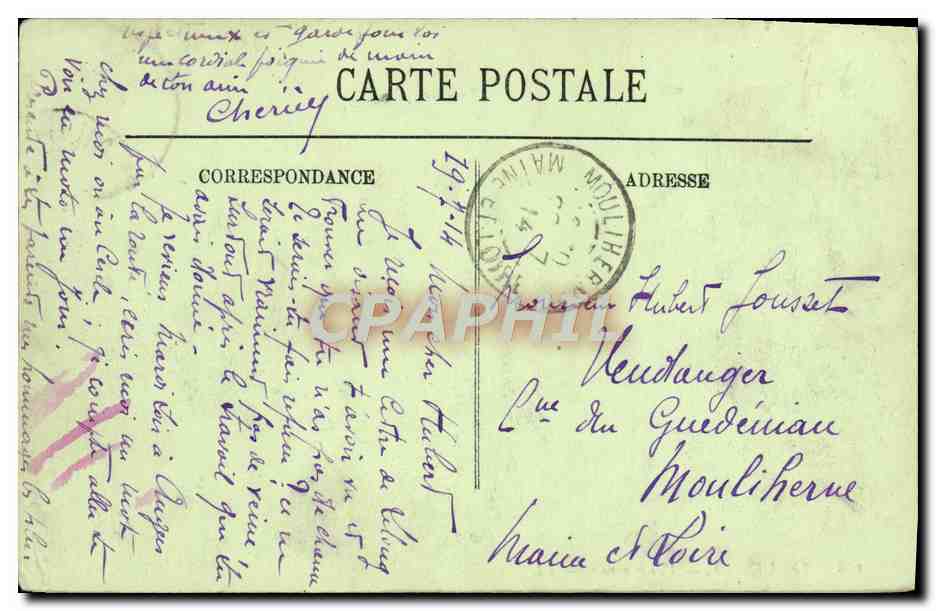 CPA Trouville vue generale — Verso