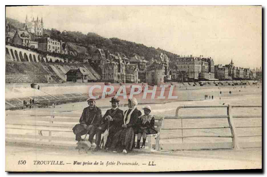 Trouville — Vue prise de la jetée Promenade — L.L.