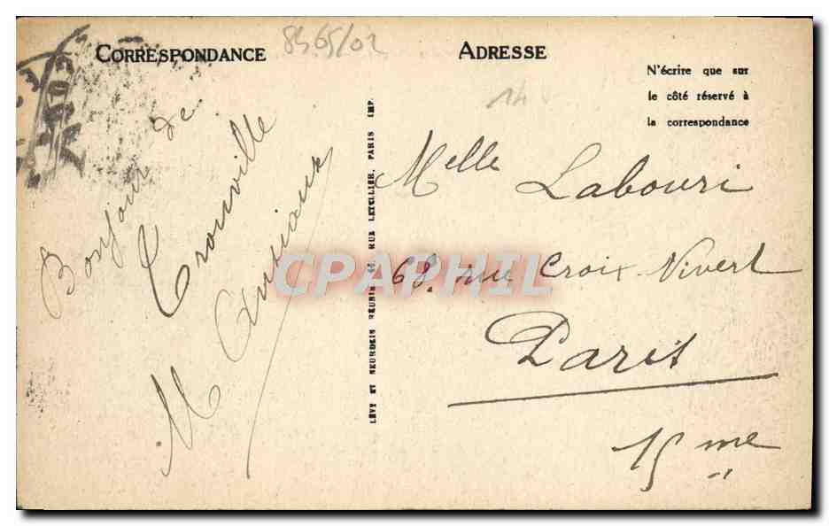 CPA Trouville la reine des plages vue generale — Rückseite
