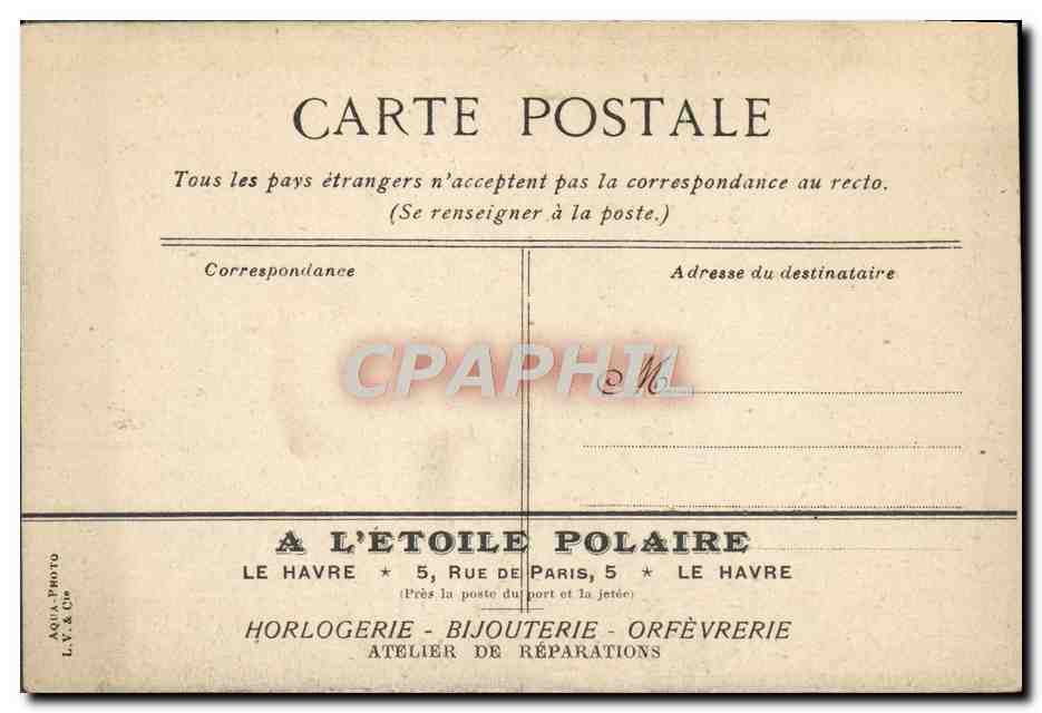 CPA Trouville Le bac a maree haute — Rückseite