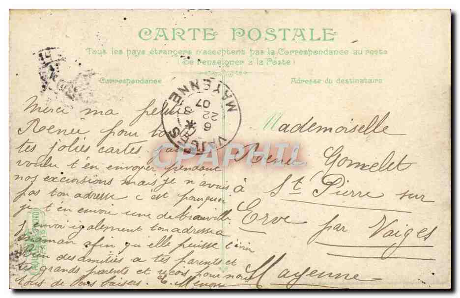 Trouville - Le bac à marée basse — CPHAPHIL n°15 — Verso