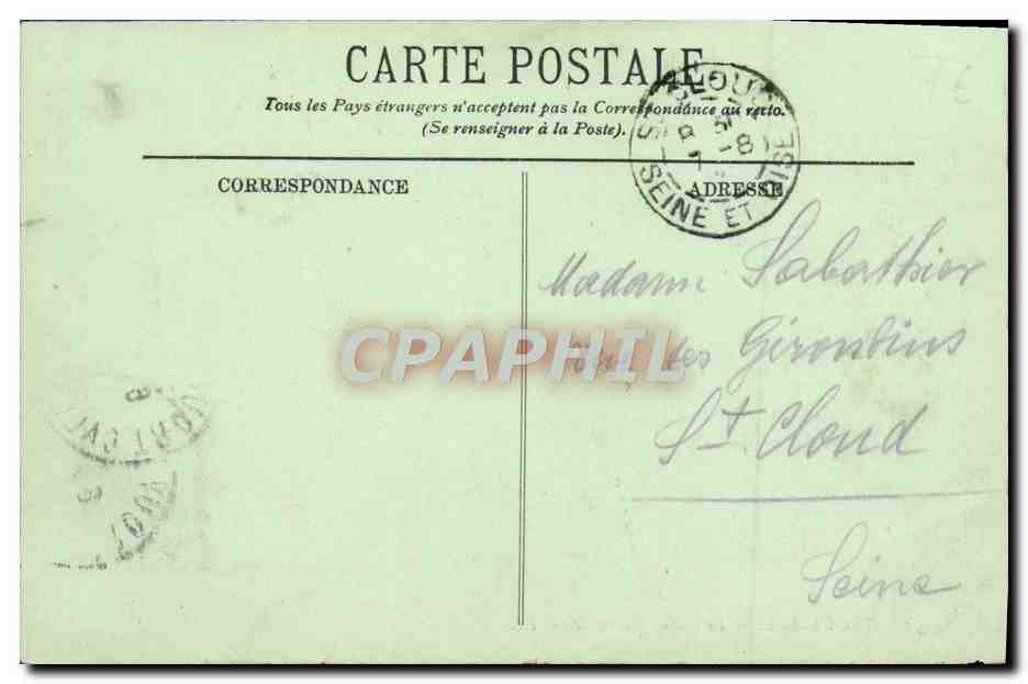 CPA Trouville Le bac de Deauville Bateaux — Verso