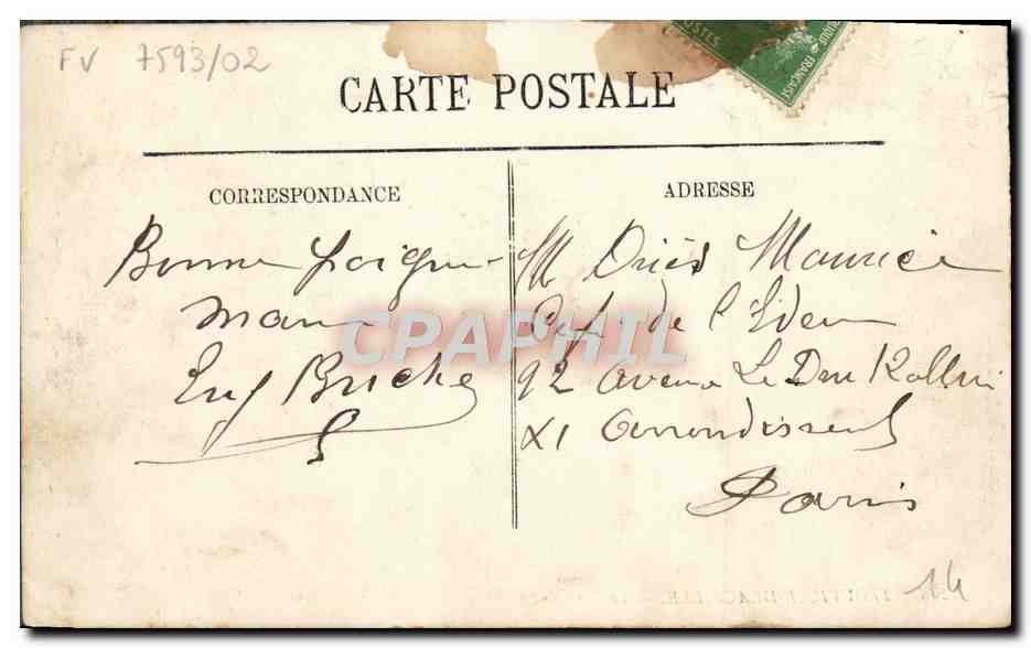 CPA Trouville Deauville Le bac Bateaux — Verso