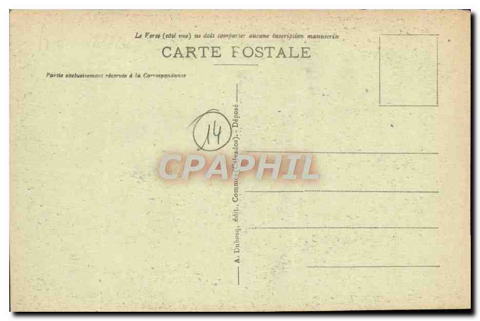 Fontaine-Henry - Die Kapelle — Schlösser des Calvados — A. Dubosy, Verlag — Rückseite