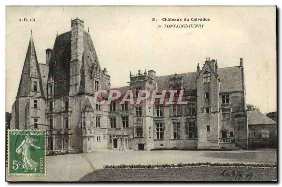 Schloss Fontaine-Henry — Calvados — A. Dubon, Verlag (Calvados) n° 404