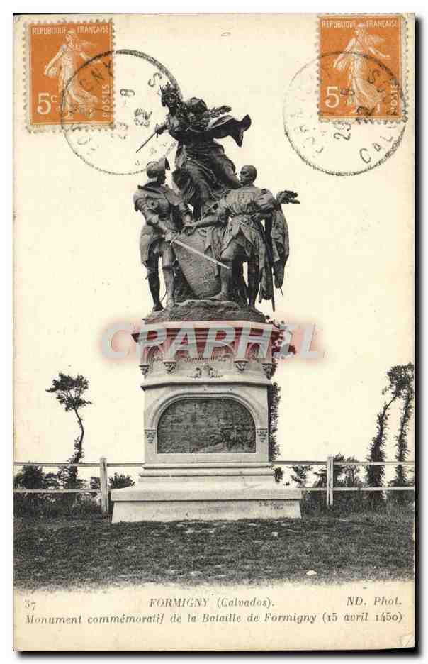 Formigny (Calvados) — Gedenkmonument der Schlacht von Formigny (15. April 1450) — ND. Foto.