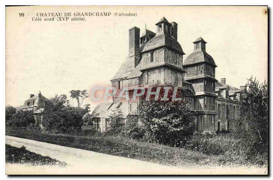 Château de Grandchamp (Calvados) — côté nord (XVIe siècle) — série 99