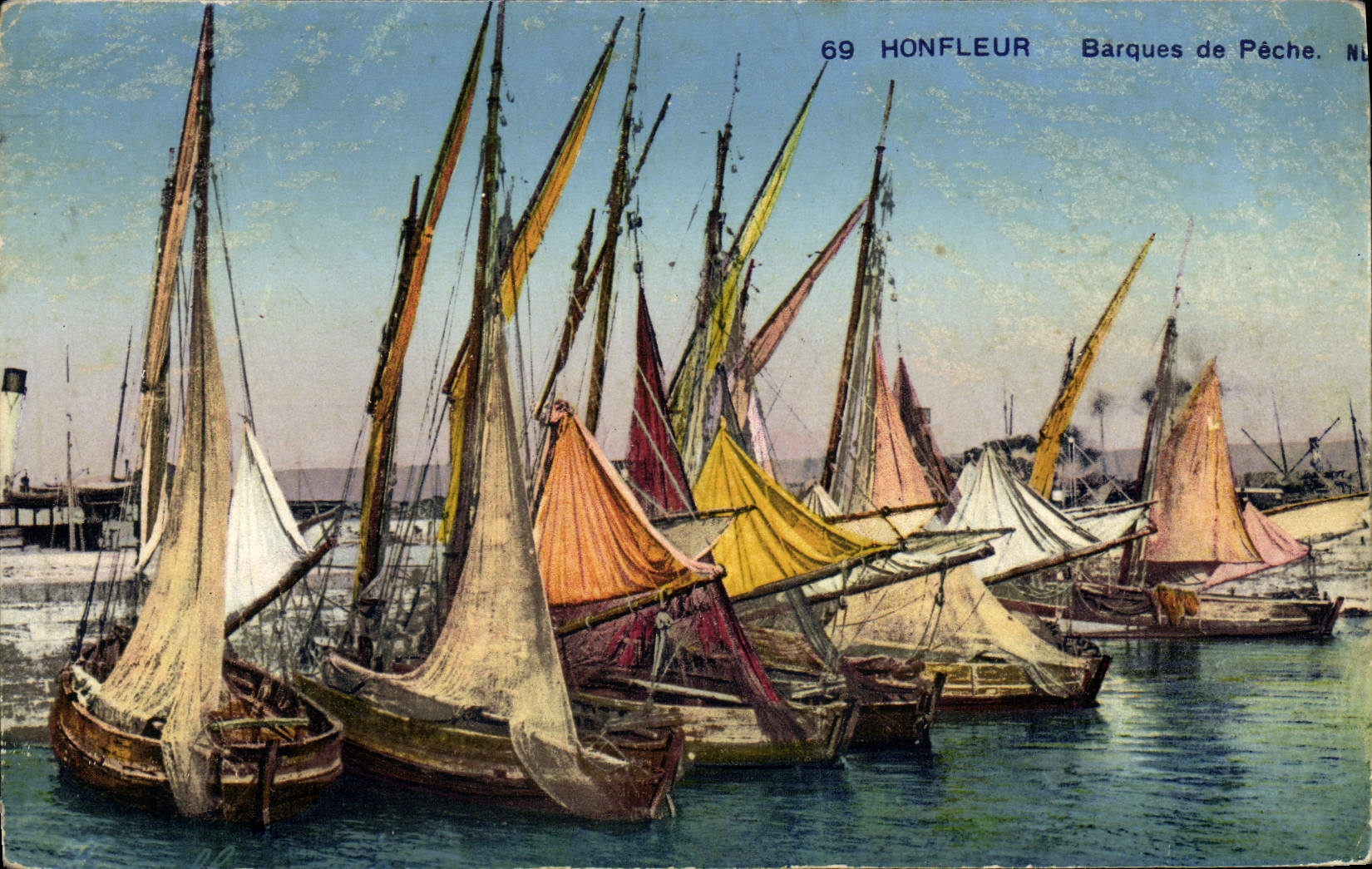 CPA Honfleur Barques de Peche