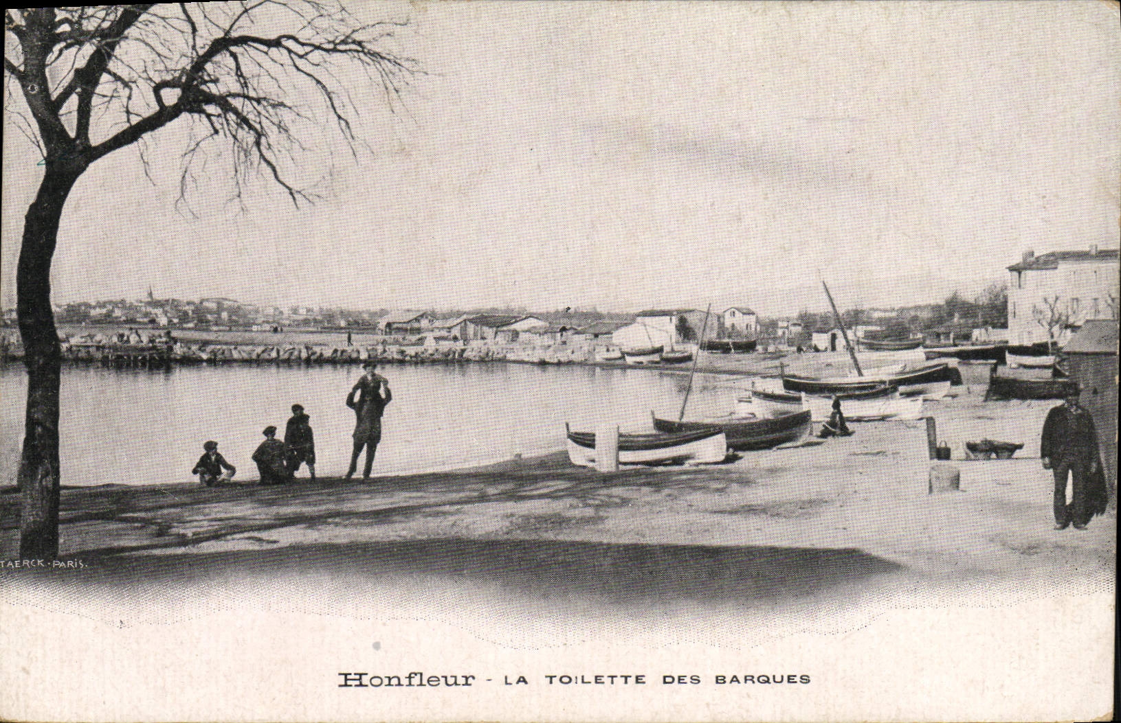 Honfleur - La toilette des barques — Taerck, Paris
