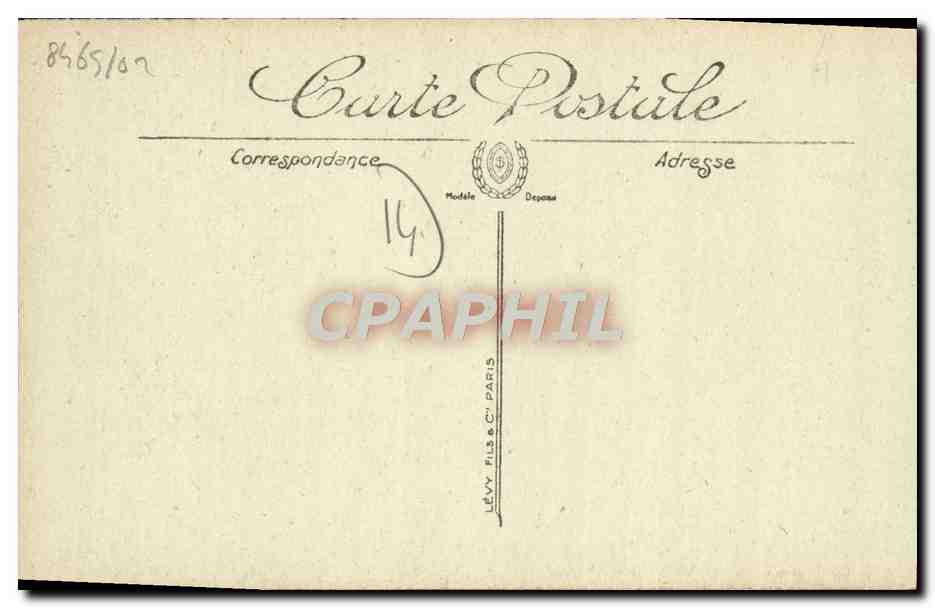 Honfleur — La Jetée — LL. — n° 65 — Reverso