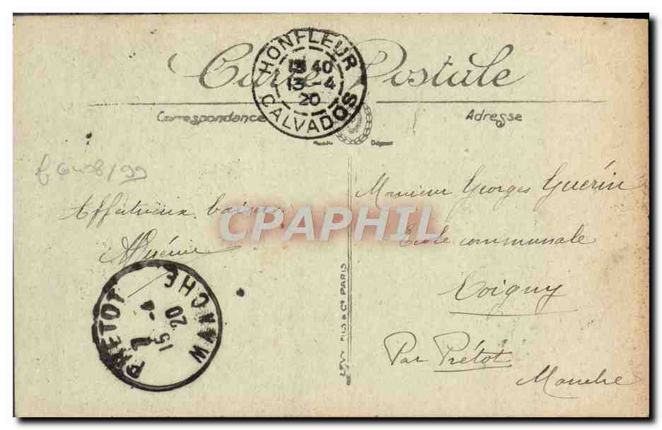Honfleur — La Lieutenantance — LL. — n°48 — Reverso