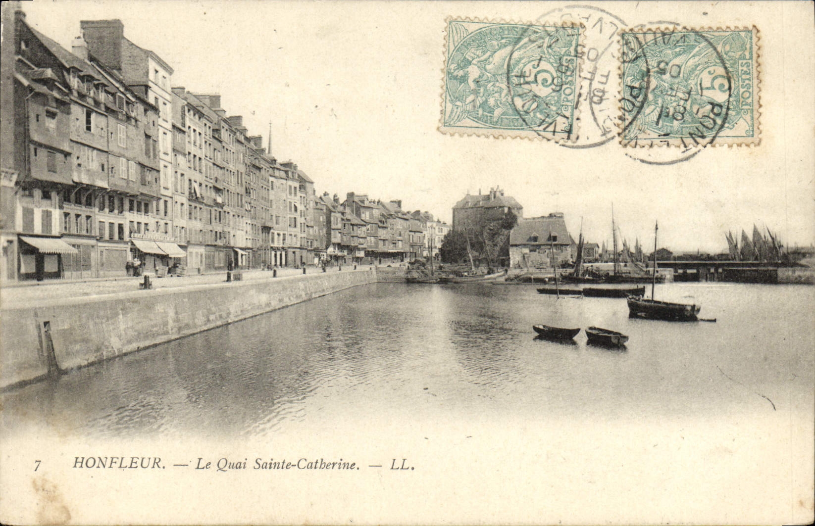 Honfleur — Le Quai Sainte-Catherine — LL.