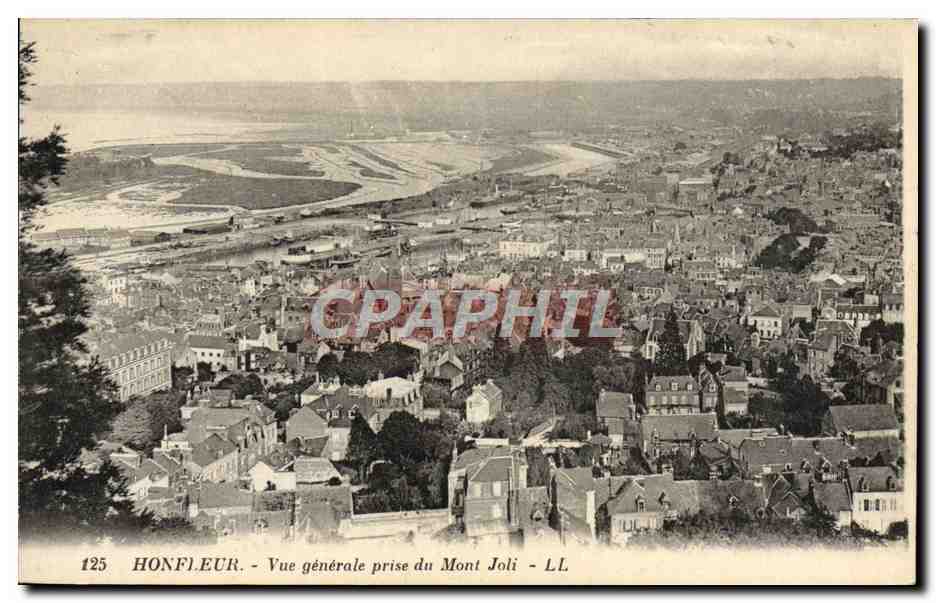 CPA Honfleur Vue Generale Prise du Mont Joli