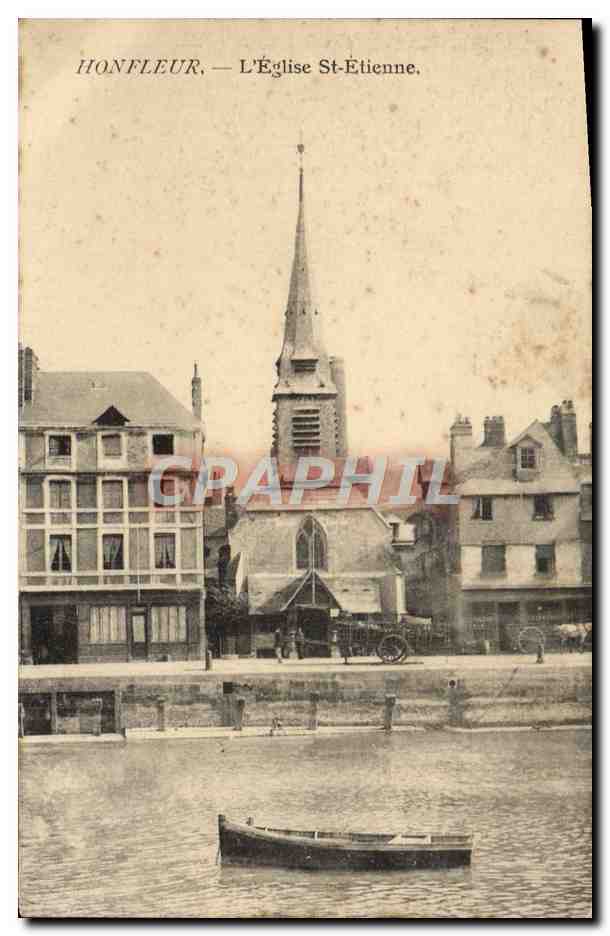 Honfleur — L'Église St-Etienne — Éditeur anonyme, n° de série non visible