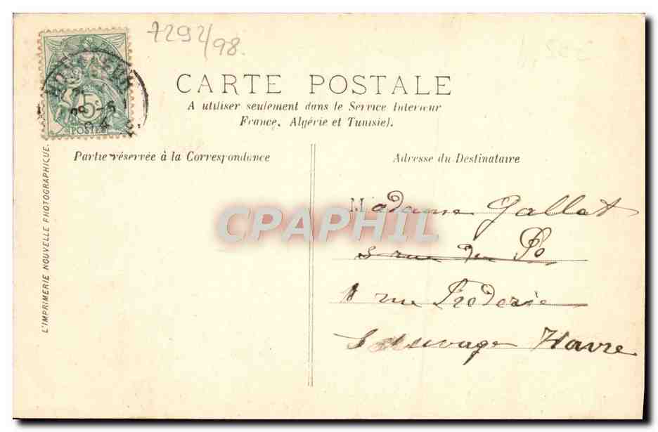 Honfleur — La Lieutenante et le Port — LL. Meilleurs Imprimeur — Reverso