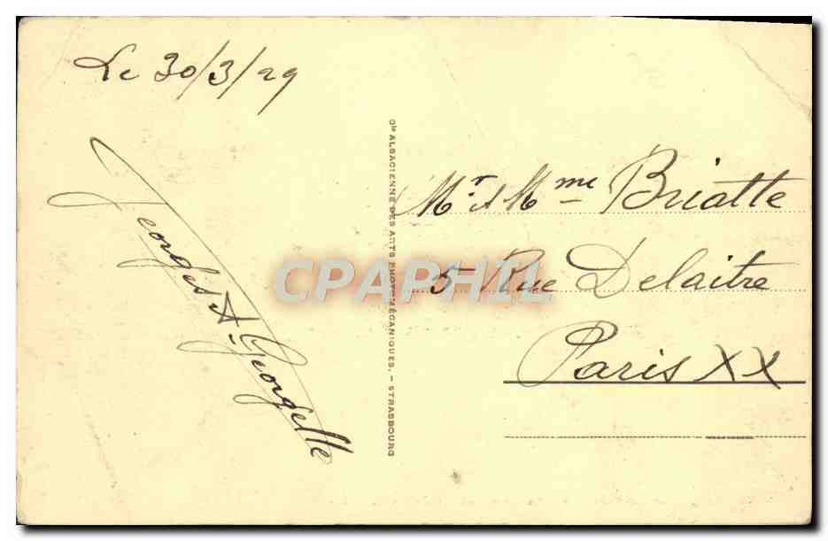 Honfleur - Le Mont Joli - La Côte de Grâce — éditeur : Op. Albacienne des Arts Normands, Strasbourg — n° 48 — Achterkant