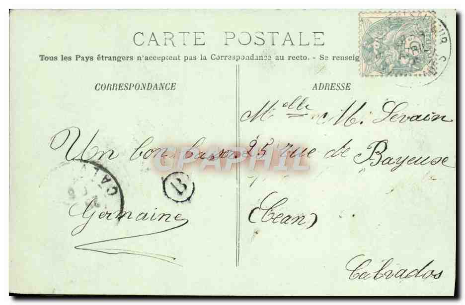 Environ de Honfleur — La Côte de Grâce — LL. — Reverso