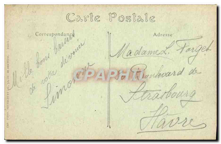 Honfleur — Le Mout Joli. — Éditeur J. T. No 96 — Verso