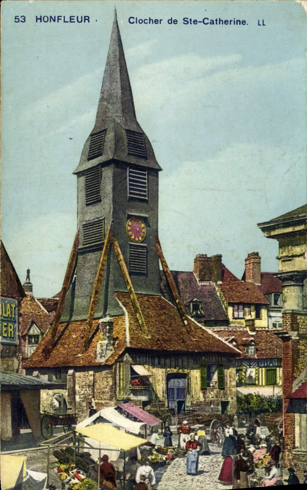 CPA Honfleur Clocher de Ste Catherine