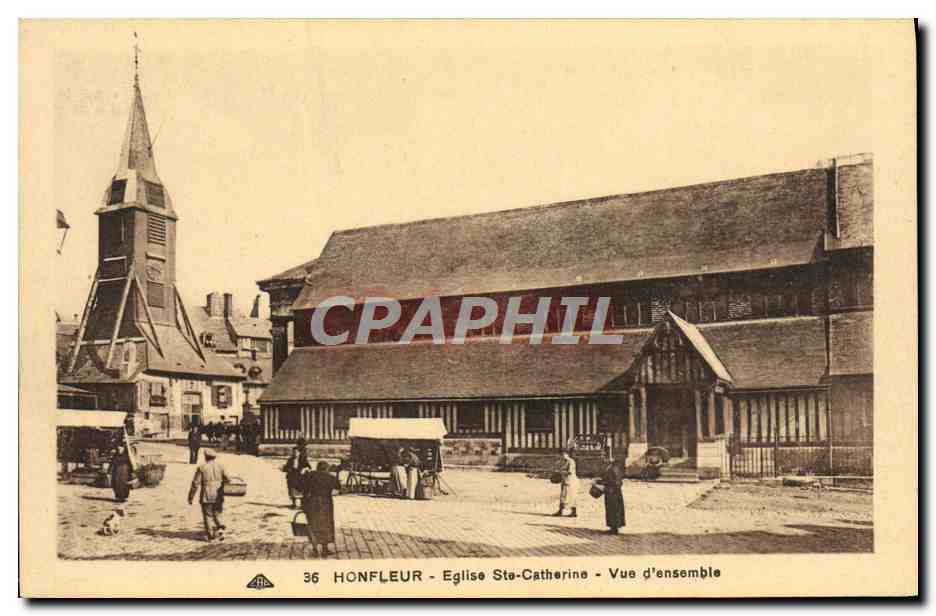 Honfleur - Église Ste-Catherine - Vue d'ensemble — C° des Arts Photocécan, Strasbourg-Schiltigheim, n°36