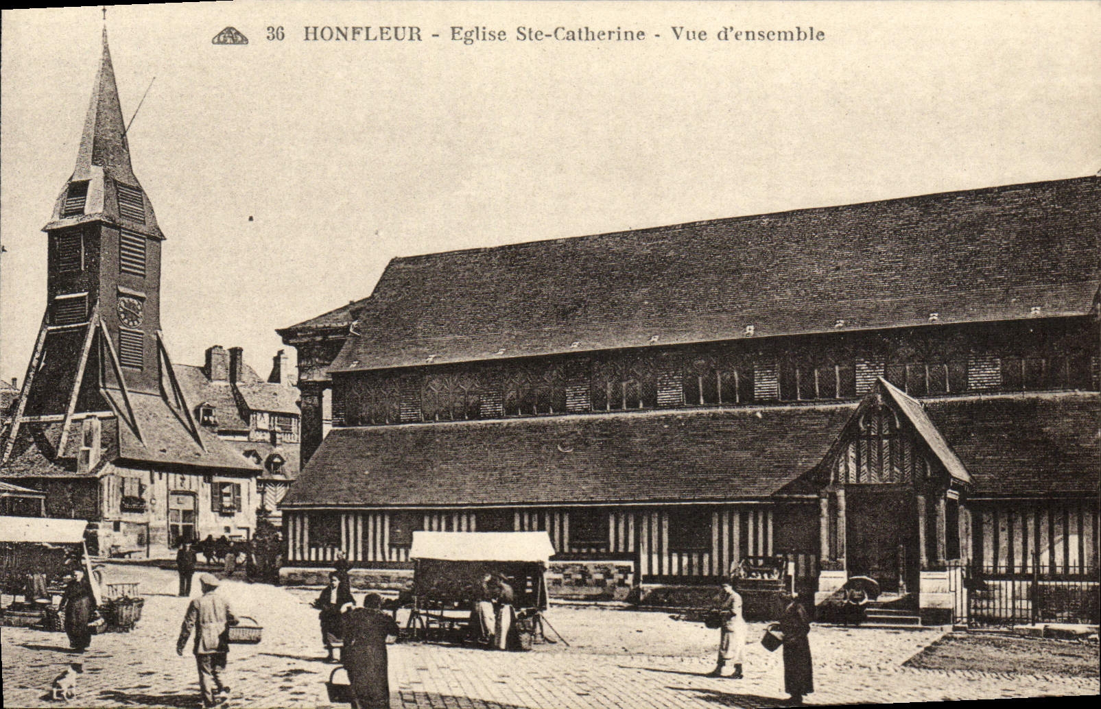 Honfleur - Église Ste-Catherine - Vue d'ensemble