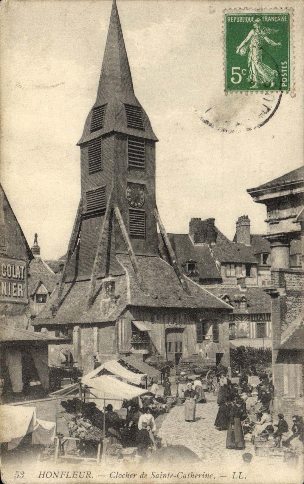 Honfleur — Clocher de Sainte-Catherine — LL. Éditeur LL.