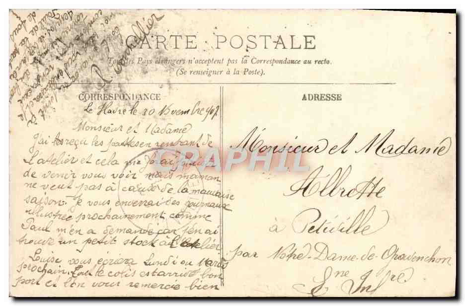 Honfleur — Le Musée du Vieux Honfleur — LL. — Éditeur LL, n°28 — Achterkant
