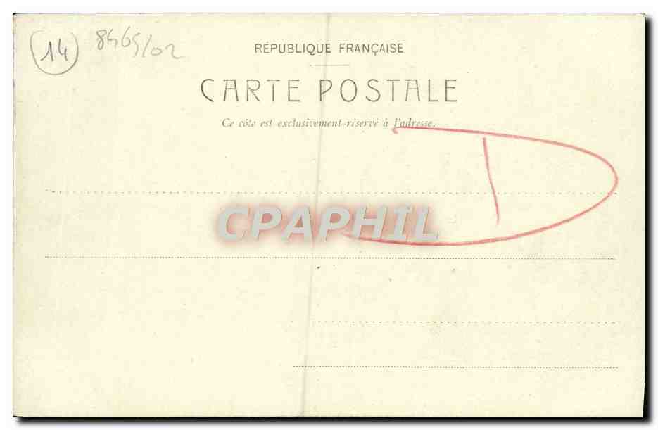 CPA Honfleur L'Eglise Saint Leonard — Rückseite