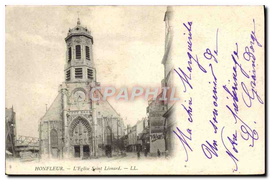 CPA Honfleur L'Eglise Saint Leonard