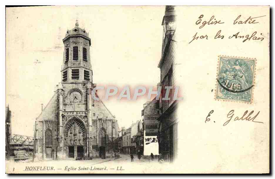 CPA Honfleur L'Eglise Saint Leonard