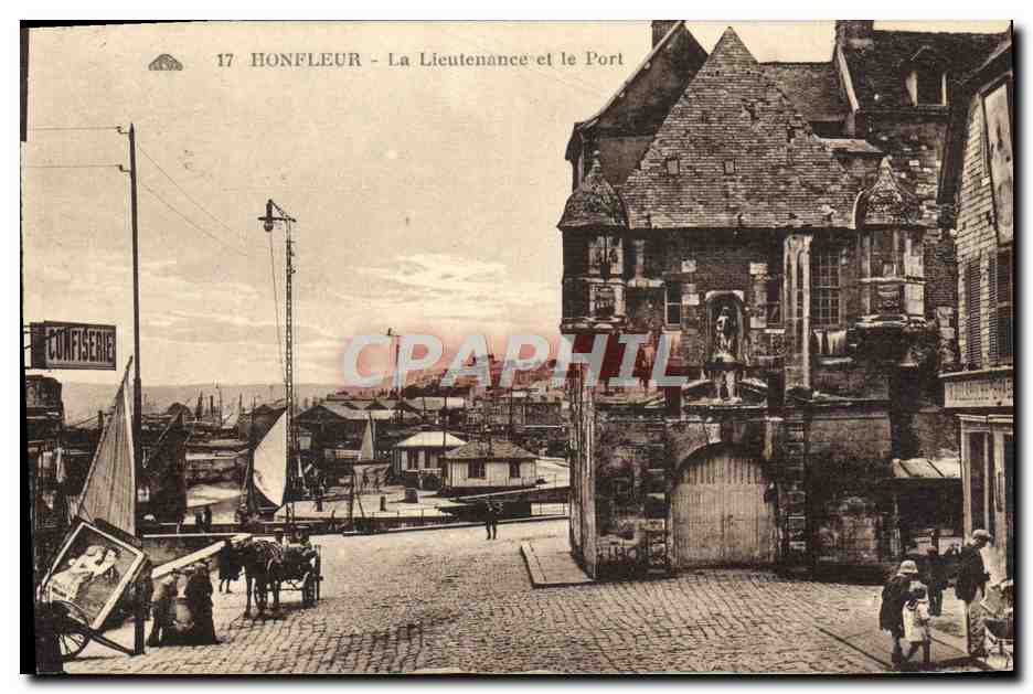 Honfleur - La Lieutenante et le Port — éditeur non identifié, n° de série 17