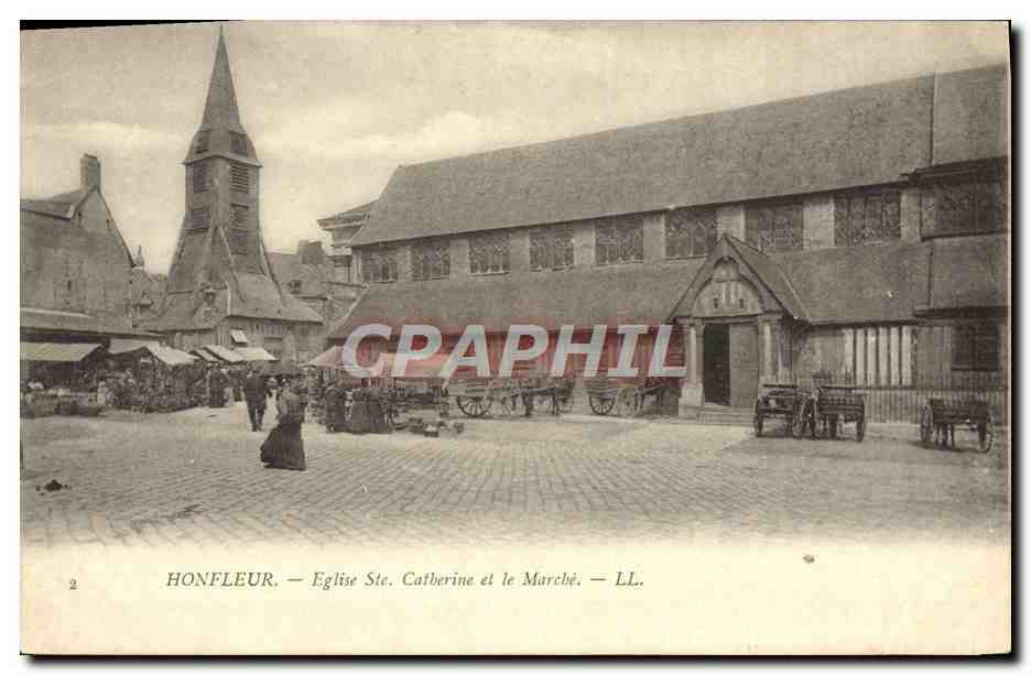 Honfleur — Église Sainte-Catherine et le Marché — LL