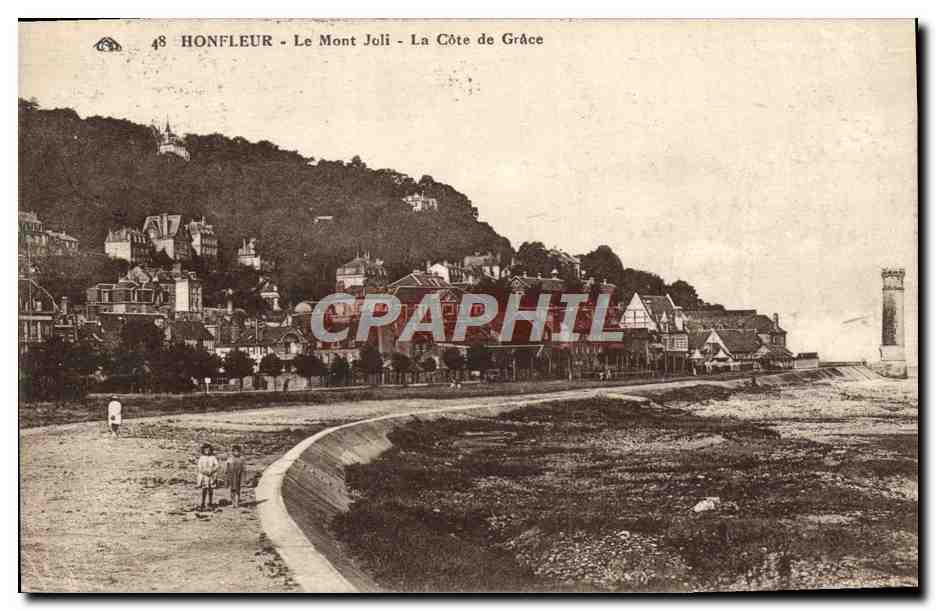 CPA Honfleur Le Mont Joli La Cote de Grace