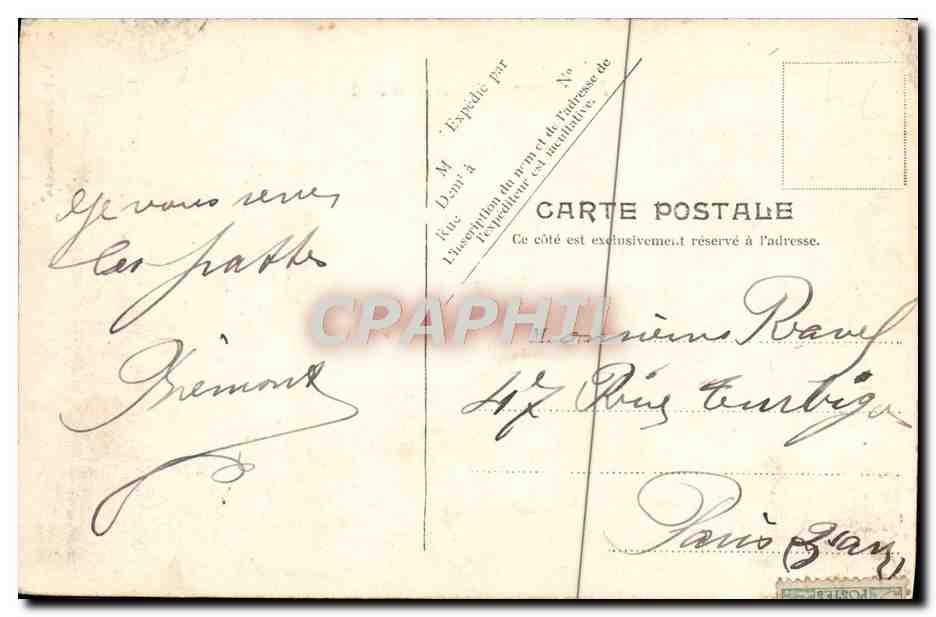 CPA Honfleur Un coin du Port Bateaux — Rückseite