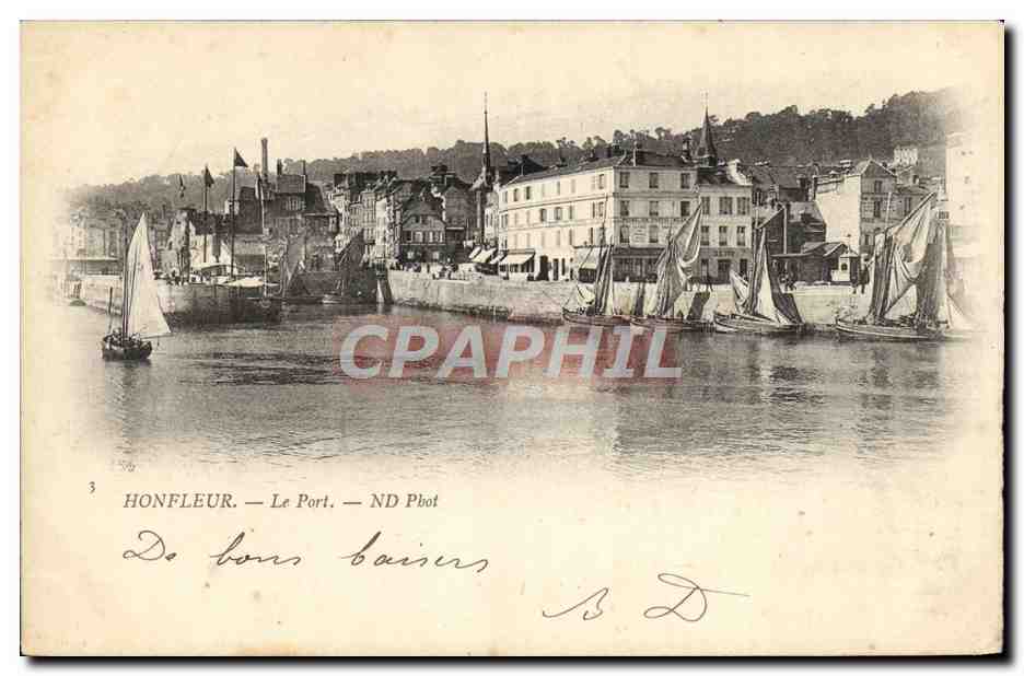 CPA Honfleur Le Port Bateaux