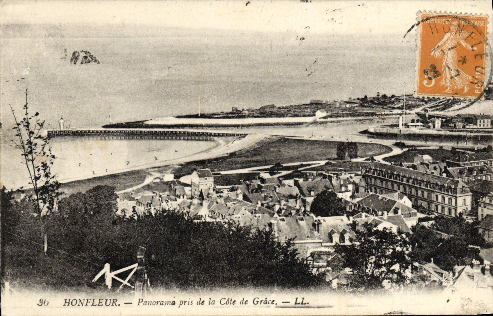 Honfleur — Panorama aus der Côte de Grâce — LL.
