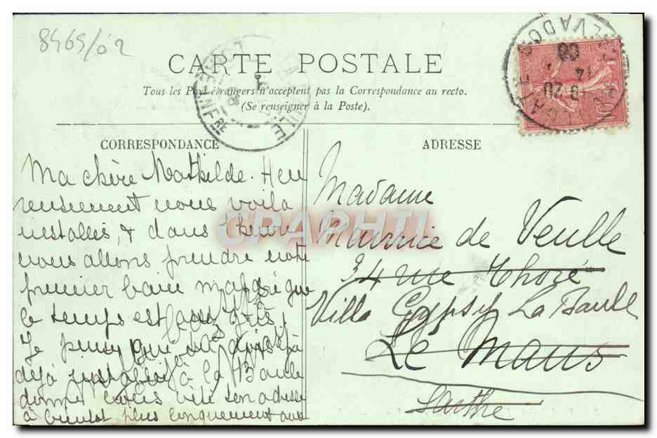CPA Houlgate Les Villas et la Plage  — Rückseite