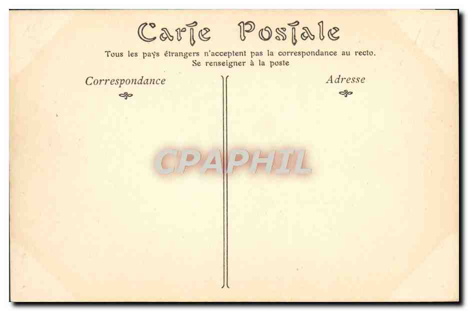 CPA Houlgate Le Grand Hotel et le Casino — Rückseite
