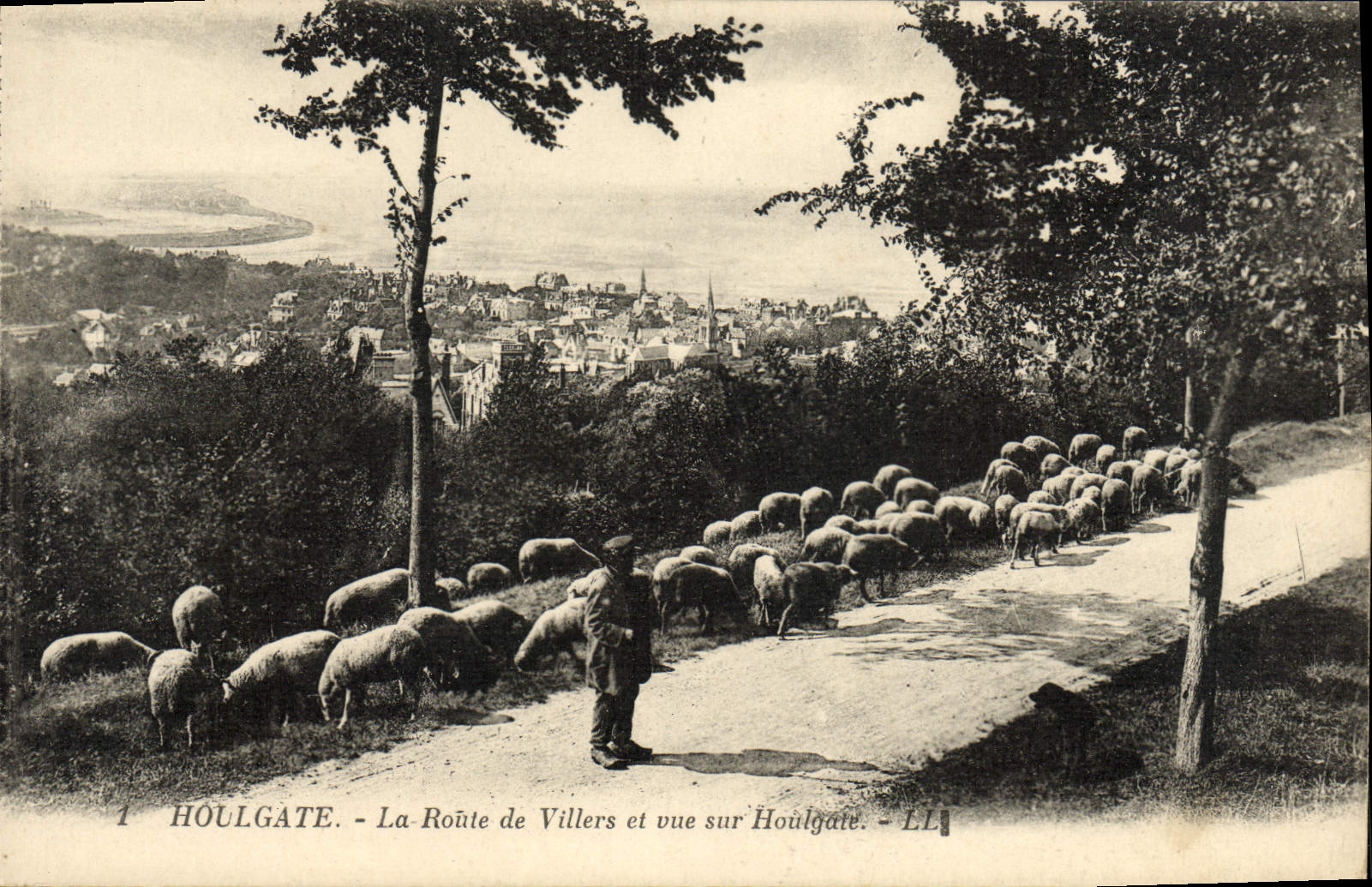 Houllgate - La Route de Villiers et vue sur Houllgate - LL