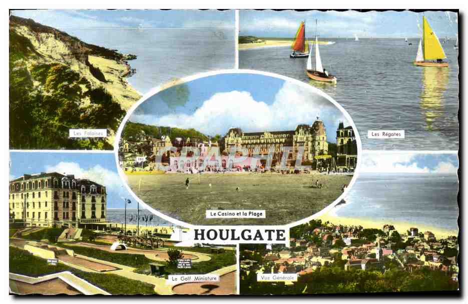 CPM Houlgate les regates Les falaises Le golf miniature Vue generale 