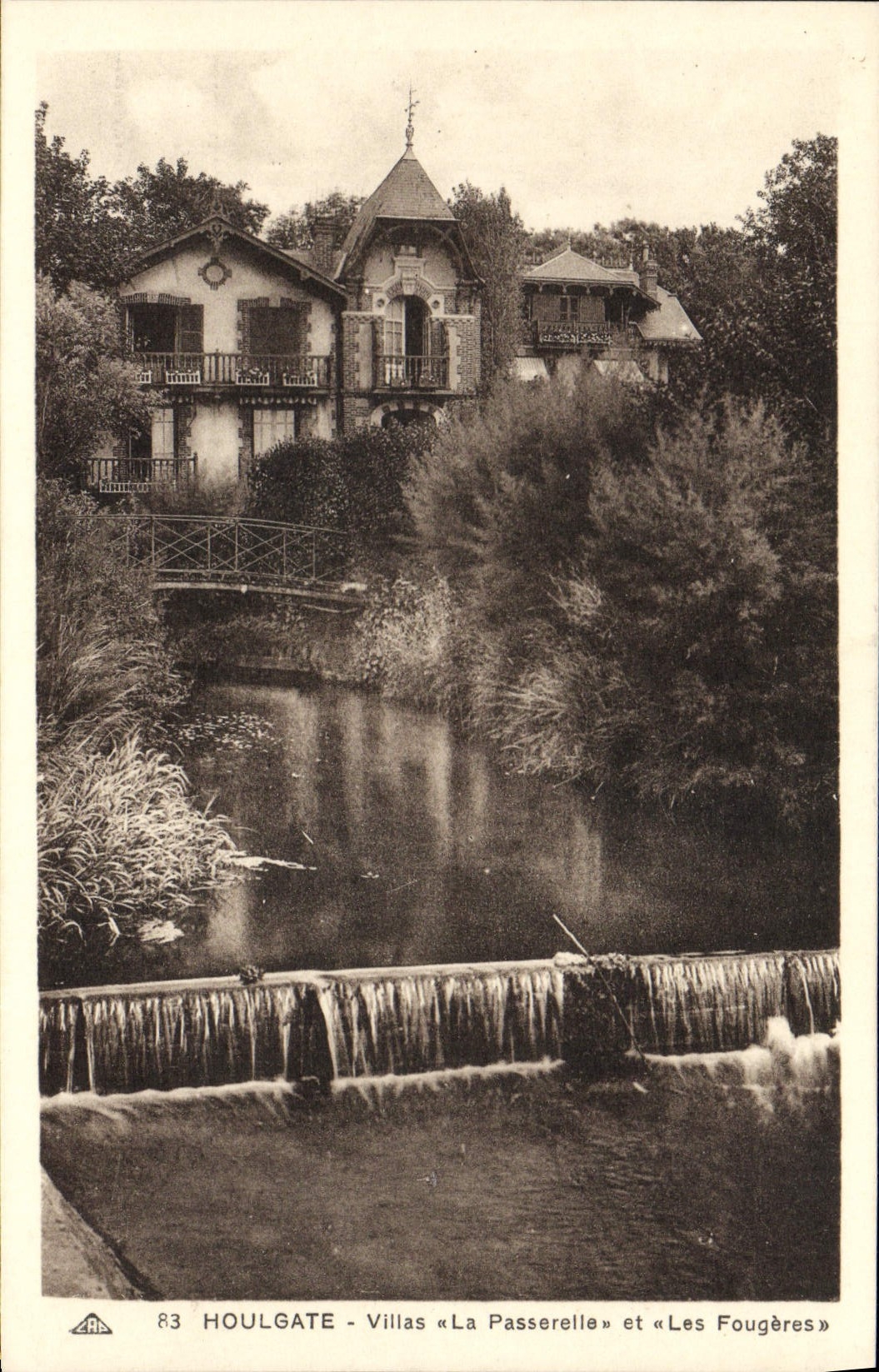 CPA Houlgate Villas La Passerelle et les Fougeres 