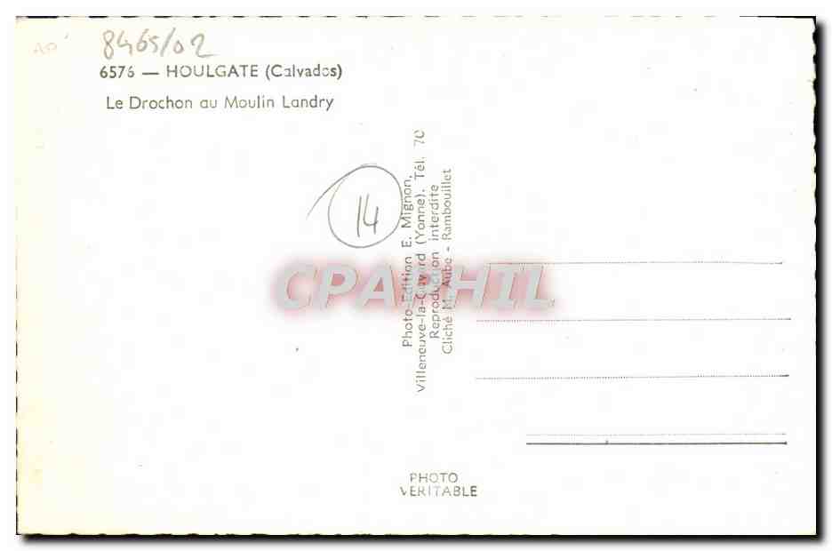 CPM Houlgate Le Drochon au Moulin Landry — Verso